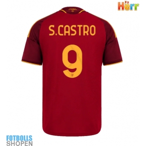 Billiga AS Roma Santiago Castro #9 Hemmatröja 2026-27 Kortärmad